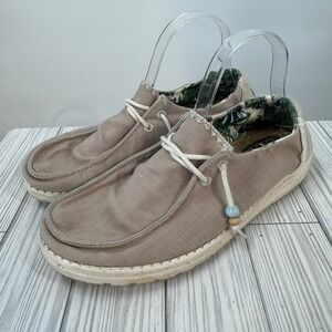 Hey Dude Wendy Fringe Rose Loafers Slip On Shoes‎ Women's Size 10 Beachy Floral